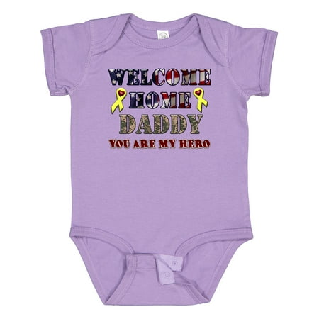 Inktastic Welcome Home Daddy Gift Baby Boy or Baby Girl Bodysuit