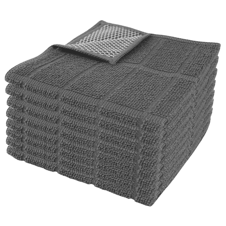 Dish Cloths for Washing Dishes Gray Kitchen Cloths Cleaning Cloths 12 x12 - 4 Pack
Dish Cloths for Washing Dishes Gray Kitchen Cloths Cleaning Cloths 12 x12 - 4 Pack