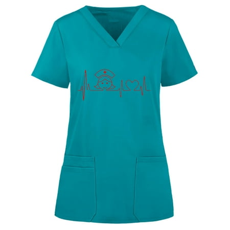 Cakiesky Women s Scrub Tops with Designs Cool V Neck Nurse Uniforms Light blue XXXXXL
Cakiesky Women s Scrub Tops with Designs Cool V Neck Nurse Uniforms Light blue XXXXXL