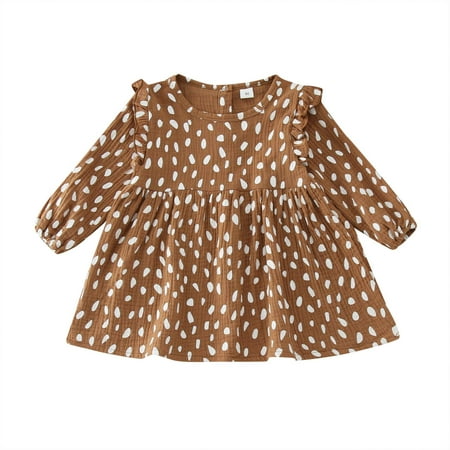 Xutthjh Toddler Kids Baby Girls Floral Autumn Polka Dot Long Sleeve Princess Dress Clothes
Xutthjh Toddler Kids Baby Girls Floral Autumn Polka Dot Long Sleeve Princess Dress Clothes