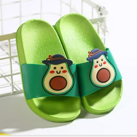 Toyella Summer Slippers Children S New Home Fashion Cartoon Soft Bottom Non-Slip Boys And Girls Baby Children S Sandals And Slippers Green avocado 26 27
Toyella Summer Slippers Children S New Home Fashion Cartoon Soft Bottom Non-Slip Boys And Girls Baby Children S Sandals And Slippers Green avocado 26 27
