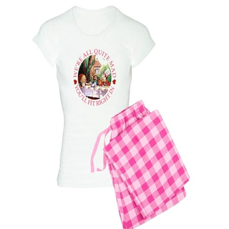 CafePress - We re All Quite Mad - Women s Light Pajamas