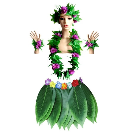 HOMEMAXS 5pcs Hawaii Flower Green Leaf Skirt Performance Skirt Party Costume Creative Garland Wristband Leaf Hair (Purple Adults Style Size XL Leaf Skirt and Green Leaf Garland)
HOMEMAXS 5pcs Hawaii Flower Green Leaf Skirt Performance Skirt Party Costume Creative Garland Wristband Leaf Hair (Purple Adults Style Size XL Leaf Skirt and Green Leaf Garland)