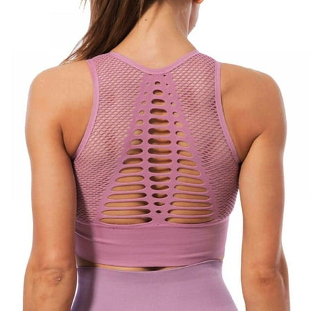 WBQ Sports Bra for Women High Support Mesh Open Back Breathable Workout Tops Fitness Seamless Running Yoga Bra
WBQ Sports Bra for Women High Support Mesh Open Back Breathable Workout Tops Fitness Seamless Running Yoga Bra