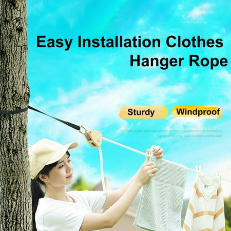 harmtty Clothesline Rope Strong Load-bearing Toggle Windproof Adjustable Polyester Travel Quilt Drying Rope Outdoor Accessory
harmtty Clothesline Rope Strong Load-bearing Toggle Windproof Adjustable Polyester Travel Quilt Drying Rope Outdoor Accessory