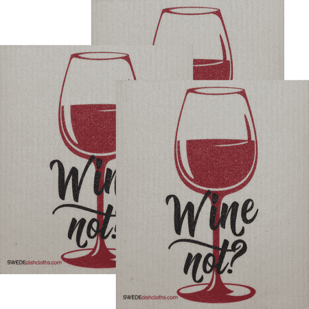 Swedish Dishcloths Wine Not Set Of 3 Cloths | ECO Friendly Sponge Cloth | Paper Towel Replacement
Swedish Dishcloths Wine Not Set Of 3 Cloths | ECO Friendly Sponge Cloth | Paper Towel Replacement