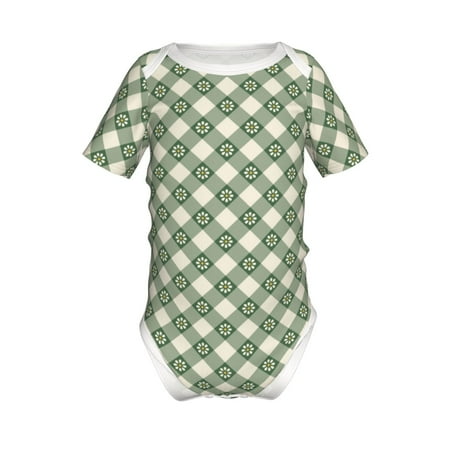 Adobk Daisy Plaid Green Print Baby Climbing Clothes Jumpsuit Rompers Classic Rompers Child Short sleeve Bodysuits-18 Months
Adobk Daisy Plaid Green Print Baby Climbing Clothes Jumpsuit Rompers Classic Rompers Child Short sleeve Bodysuits-18 Months