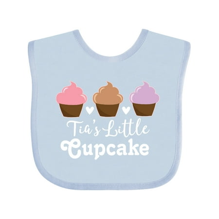 Inktastic Tia s Little Cupcake Niece Gift Gift Baby Girl Bib