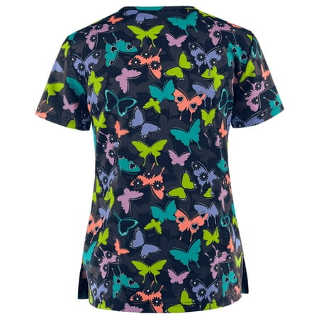 Cakiesky Workwear Scrubs Cartoon Pattern V Neck Nursing Work Tops with Pockets Green XL
Cakiesky Workwear Scrubs Cartoon Pattern V Neck Nursing Work Tops with Pockets Green XL