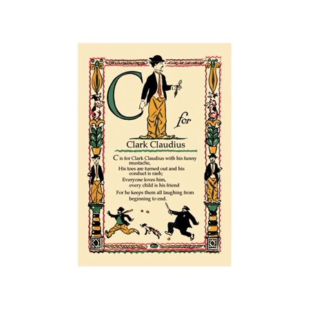 C For Clark Claudius Print (Unframed Paper Print 20x30)