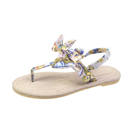 YanHoo Women s Flat Sandals Bow Knot T-Strap Espadrilles Sandals Dressy Summer Beach Flip Flops Shoes
YanHoo Women s Flat Sandals Bow Knot T-Strap Espadrilles Sandals Dressy Summer Beach Flip Flops Shoes