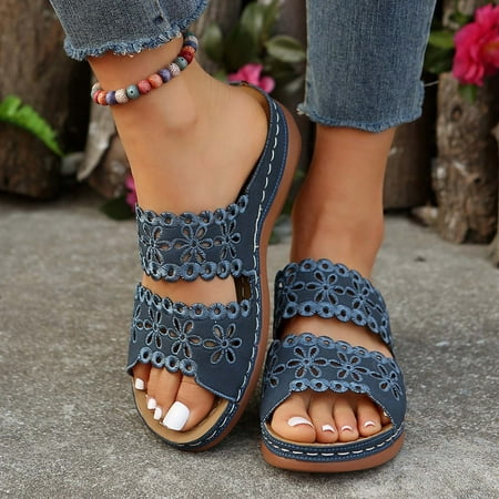 TMOYZQ Women s Slip On Arch Support Sandals Casual Breathable Orthopedic Sandals Summer Outdoor Walking Sandals Platform Wedge Sandals
TMOYZQ Women s Slip On Arch Support Sandals Casual Breathable Orthopedic Sandals Summer Outdoor Walking Sandals Platform Wedge Sandals