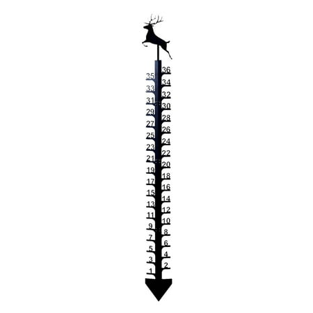 36 Inch Snow Gauge Outdoor Iron Art Snow Meter Ruler Depth Measuring Stake Metal Yard Rain Gauge Stake for Outdoor Garden Decoration
36 Inch Snow Gauge Outdoor Iron Art Snow Meter Ruler Depth Measuring Stake Metal Yard Rain Gauge Stake for Outdoor Garden Decoration