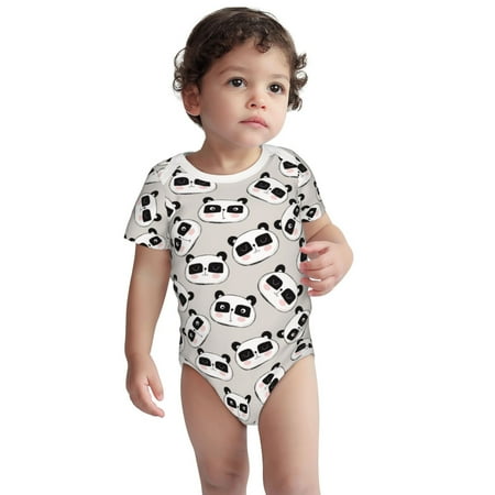 Fotbe Cute Panda Pattern Unisex-baby Short-sleeve Bodysuit Short Sleeve Bodysuits One-piece 100% Organic Cotton for Infant Baby Boys Unisex-2 Years
Fotbe Cute Panda Pattern Unisex-baby Short-sleeve Bodysuit Short Sleeve Bodysuits One-piece 100% Organic Cotton for Infant Baby Boys Unisex-2 Years