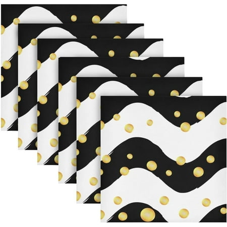 BESTKITTY Golden Circles Cloth Napkins Set of 6 Soft Dinner Napkins 20 x 20 in Washable Reusable Square Table Napkins for Home Christmas Holiday Party Wedding
BESTKITTY Golden Circles Cloth Napkins Set of 6 Soft Dinner Napkins 20 x 20 in Washable Reusable Square Table Napkins for Home Christmas Holiday Party Wedding