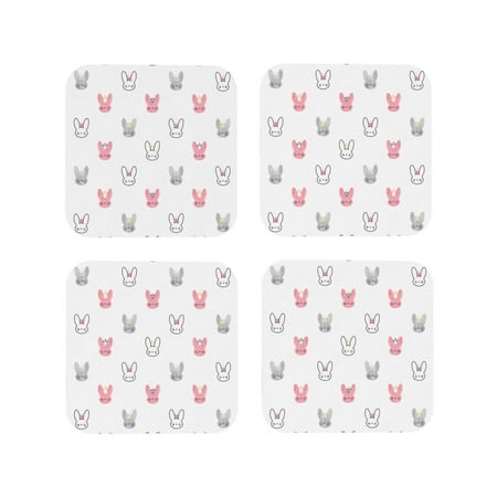Gaeub Girl Rabbit Print 4 Pcs Leather Coasters for Drinks Drink Coasters Sets Drink Table Cup Coasters for Living Room Kitchen Coffee Decor-Square
Gaeub Girl Rabbit Print 4 Pcs Leather Coasters for Drinks Drink Coasters Sets Drink Table Cup Coasters for Living Room Kitchen Coffee Decor-Square
