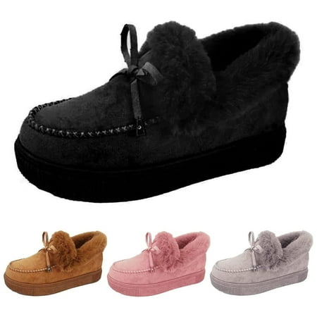 Snow Boots Loafer Flats | Cozy Arch-Support Shoes Winter Platform with Fleece for Girls | Bootie Breathable House Shoes Indoor Outdoor Vintage Solid Color
Snow Boots Loafer Flats | Cozy Arch-Support Shoes Winter Platform with Fleece for Girls | Bootie Breathable House Shoes Indoor Outdoor Vintage Solid Color