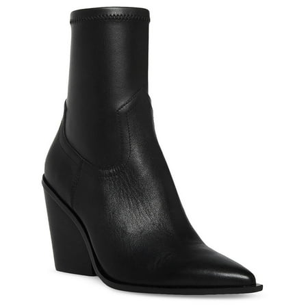 Steve Madden Womens Thorn Leather Ankle Cowboy Western Boots