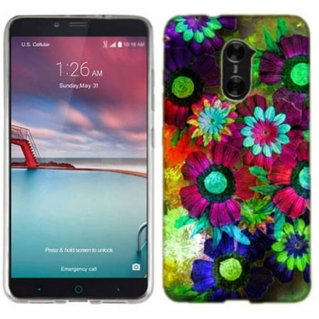 [해외] MUNDAZE Mundaze Colorful Flowers Phone Case Cover for ZTE Zmax Pro Max Duo 4G Kirk