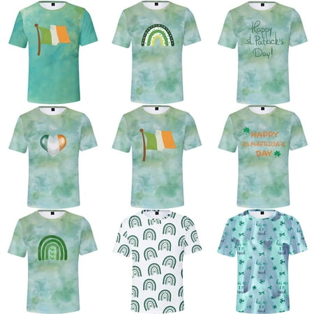 Saint Patrick s Day Child Adults Casual Multi-style Pattern Printing Summer Short Sleeve Crew Neck Print Adults Suitable For Family Outings
Saint Patrick s Day Child Adults Casual Multi-style Pattern Printing Summer Short Sleeve Crew Neck Print Adults Suitable For Family Outings