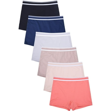 247 Frenzy Women s Essentials PACK OF 6 Cotton Stretch Boyshort Panty Underwear LP1432CB4
247 Frenzy Women s Essentials PACK OF 6 Cotton Stretch Boyshort Panty Underwear LP1432CB4