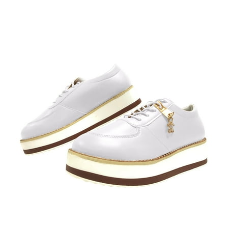JINMGG Sneakers for Women Plus Clearance Large Size Lace-up Women s Shoes Fashion Solid Color All-match Inner Heightening Casual Thick Sole Shoes White 40
JINMGG Sneakers for Women Plus Clearance Large Size Lace-up Women s Shoes Fashion Solid Color All-match Inner Heightening Casual Thick Sole Shoes White 40
