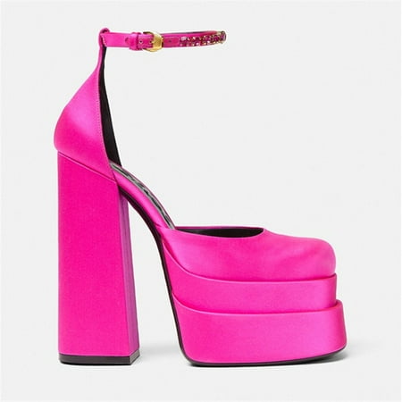 Women Platform Shoes Square Toe High Heels Designer Shoes Rhinestone Candy Color Thick Bottom Sandals Party Luxury Wedding Shoes
Women Platform Shoes Square Toe High Heels Designer Shoes Rhinestone Candy Color Thick Bottom Sandals Party Luxury Wedding Shoes