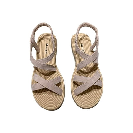 Kesitin Ladies Flat Sandal Beach Casual Shoes Open Toe Sandals Womens Flats Party Lightweight Elastic Band Shoe Beige 7.5
Kesitin Ladies Flat Sandal Beach Casual Shoes Open Toe Sandals Womens Flats Party Lightweight Elastic Band Shoe Beige 7.5