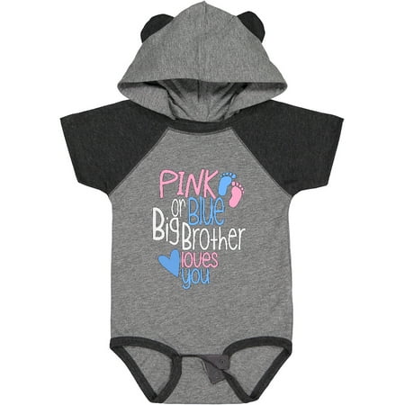 Inktastic Pink or Blue Big Brother Loves You Footprints and Heart Gift Baby Boy Bodysuit
Inktastic Pink or Blue Big Brother Loves You Footprints and Heart Gift Baby Boy Bodysuit