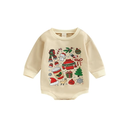 Thaisu Baby Christmas Romper Cartoon Print Long Sleeve Round Neck Bottom Snap One-Piece Bodysuit
Thaisu Baby Christmas Romper Cartoon Print Long Sleeve Round Neck Bottom Snap One-Piece Bodysuit