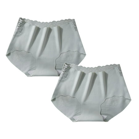 Womens Underwear Brief Non Trace Ice Silk Breathable Midwaist Solid Color Panties2PC
Womens Underwear Brief Non Trace Ice Silk Breathable Midwaist Solid Color Panties2PC
