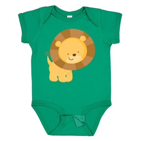 Inktastic Happy Lion Gift Baby Boy or Baby Girl Bodysuit