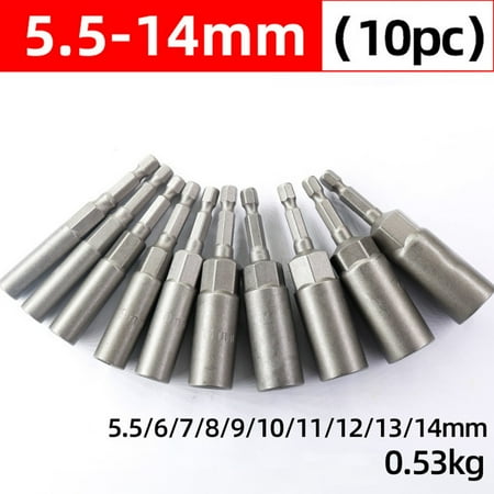 BAMILL 10x 80mm No Magnetic Impact Nut Driver Impact 1/4 Hex Shank Wrench Socket Bit
BAMILL 10x 80mm No Magnetic Impact Nut Driver Impact 1/4 Hex Shank Wrench Socket Bit