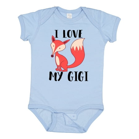Inktastic I Love My Gigi Gift Baby Boy or Baby Girl Bodysuit