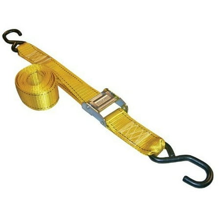 Erickson 34409 Pro Series Yellow 2 x 8 Cam Lock Buckle Tie-Down Strap (Pack of 2)