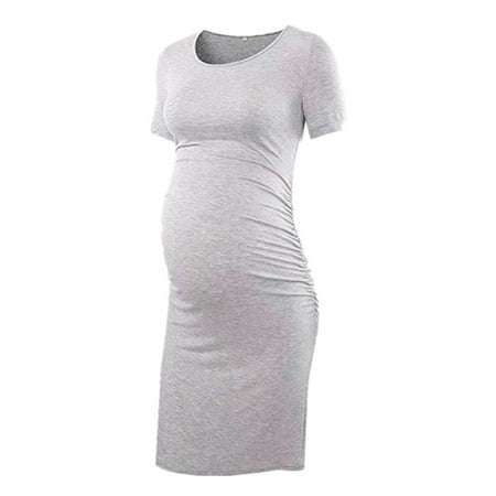 Askfv Women s Short Sleeve Maternity Dress Solid Color Ruched Pregnancy Clothes Dresses
Askfv Women s Short Sleeve Maternity Dress Solid Color Ruched Pregnancy Clothes Dresses