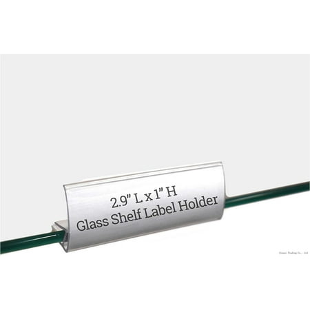 Glass Shelf Label Holder Clear Sign Clip For Glass Shelving From 3/16 To 1/4 Thick 2.9 L X 1 H 10 Pack
Glass Shelf Label Holder Clear Sign Clip For Glass Shelving From 3/16 To 1/4 Thick 2.9 L X 1 H 10 Pack