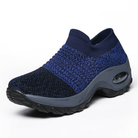 Women s Walking Shoes Sock Sneakers Slip on Mesh Platform Air Cushion Athletic Nurse Shoes Arch Support Comfortable 37 Grey Blue
Women s Walking Shoes Sock Sneakers Slip on Mesh Platform Air Cushion Athletic Nurse Shoes Arch Support Comfortable 37 Grey Blue