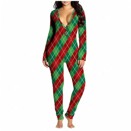 purcolt Christmas Sexy Jumpsuit for Women Long Sleeve One Piece Bodysuit Overalls V-Neck Button-down Onesies Pajamas Functional Back Flap Underwear Rompers on Clearance
purcolt Christmas Sexy Jumpsuit for Women Long Sleeve One Piece Bodysuit Overalls V-Neck Button-down Onesies Pajamas Functional Back Flap Underwear Rompers on Clearance