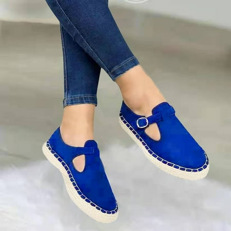 Women s Solid Sandals Casual Boho Flat Round Toe Sandals