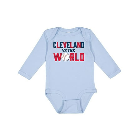 Inktastic Cleveland Vs. the World Blue and Red with Baseball Boys or Girls Long Sleeve Baby Bodysuit
Inktastic Cleveland Vs. the World Blue and Red with Baseball Boys or Girls Long Sleeve Baby Bodysuit