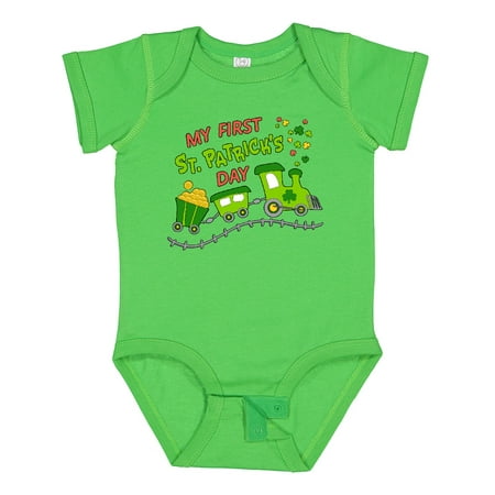 Inktastic My First St. Patrick s Day Shamrock Train Gift Baby Boy or Baby Girl Bodysuit
Inktastic My First St. Patrick s Day Shamrock Train Gift Baby Boy or Baby Girl Bodysuit