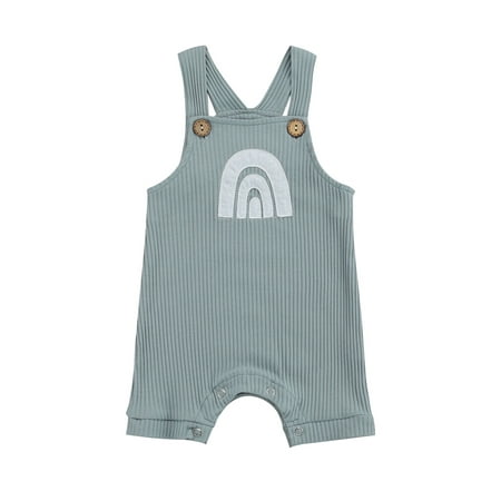 Baby Boys Summer Rompers 0-24M Infant Girls Rainbow Print Knitted Rompers Lovely One-pieces Kids Boy Suspender Jumpsuits Outfits
Baby Boys Summer Rompers 0-24M Infant Girls Rainbow Print Knitted Rompers Lovely One-pieces Kids Boy Suspender Jumpsuits Outfits
