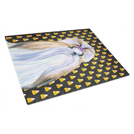 Caroline s Treasures Shih Tzu Candy Corn Halloween Portrait Glass Cutting Board Large
Caroline s Treasures Shih Tzu Candy Corn Halloween Portrait Glass Cutting Board Large