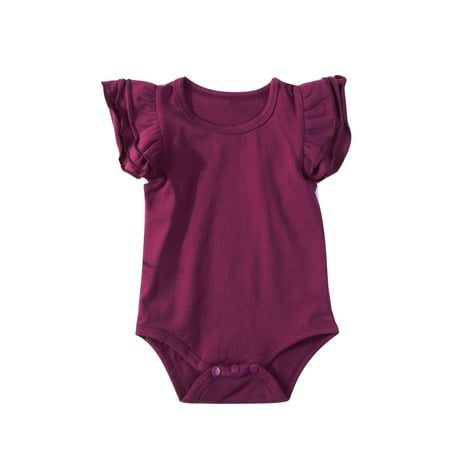 Liliz Infant Baby Girl Boy Fly Sleeve Romper Round Neck Solid Color Bodysuit Summer Clothes
Liliz Infant Baby Girl Boy Fly Sleeve Romper Round Neck Solid Color Bodysuit Summer Clothes