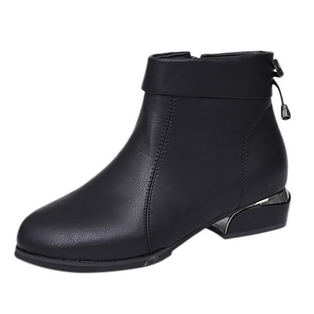 Mackneog Women Artificial Solid Color Autumn Thick Sole Square Heels Zipper Short Booties Round Toe Shoes Gift on Clearance
Mackneog Women Artificial Solid Color Autumn Thick Sole Square Heels Zipper Short Booties Round Toe Shoes Gift on Clearance