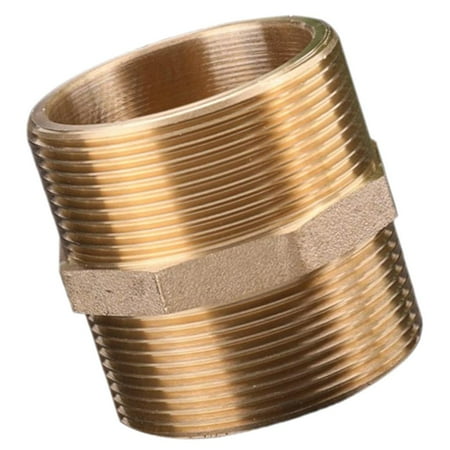 Tubo De Latón Adaptador De Boquilla Adaptador Rosca Macho Agua Conector