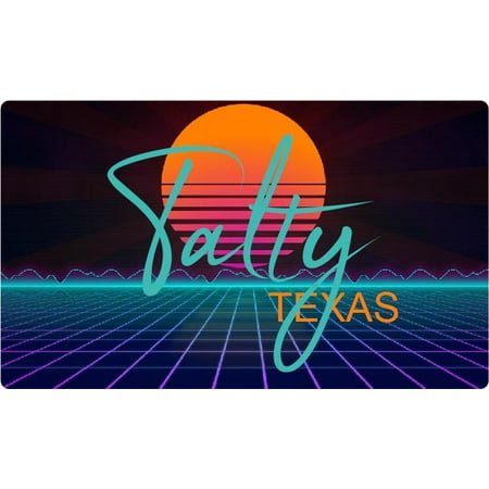 Talty Texas 4 X 2.25-Inch Fridge Magnet Retro Neon Design