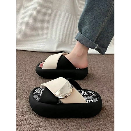Women Popular Graffiti Color Block Slides Summer Beach Thick-Soled Slippers Wedge Heel Sandals Outdoors Fashionable Platform Flip Flops
Women Popular Graffiti Color Block Slides Summer Beach Thick-Soled Slippers Wedge Heel Sandals Outdoors Fashionable Platform Flip Flops