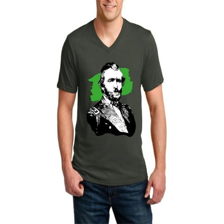 Ulysses S. Grant American President Men's V-Neck Short Sleeve T-Shirt